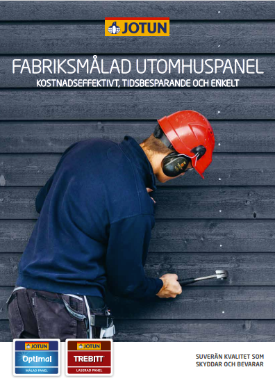 Jotun Proff fabriksmålad utomhuspanel